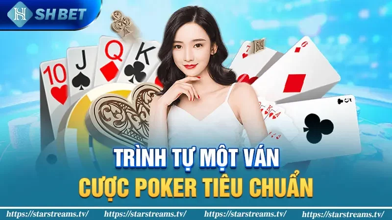 Luật poker quốc tế - Bí mật tạo nên thành công từ các chuyên gia 3 Trình tự một ván cược poker tiêu chuẩn